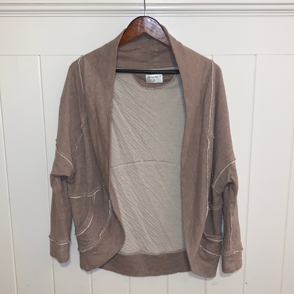 Oversized Tan Cardigan
